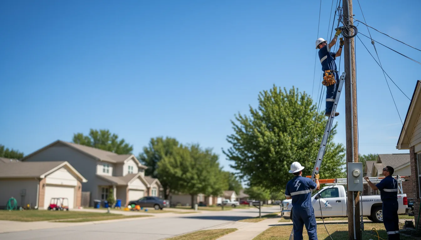 Residential electrician providing installation services in Mcgrann, PA